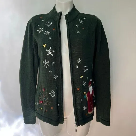 Christopher & Banks Embellished Christmas Cardigan - Picture 2 of 9